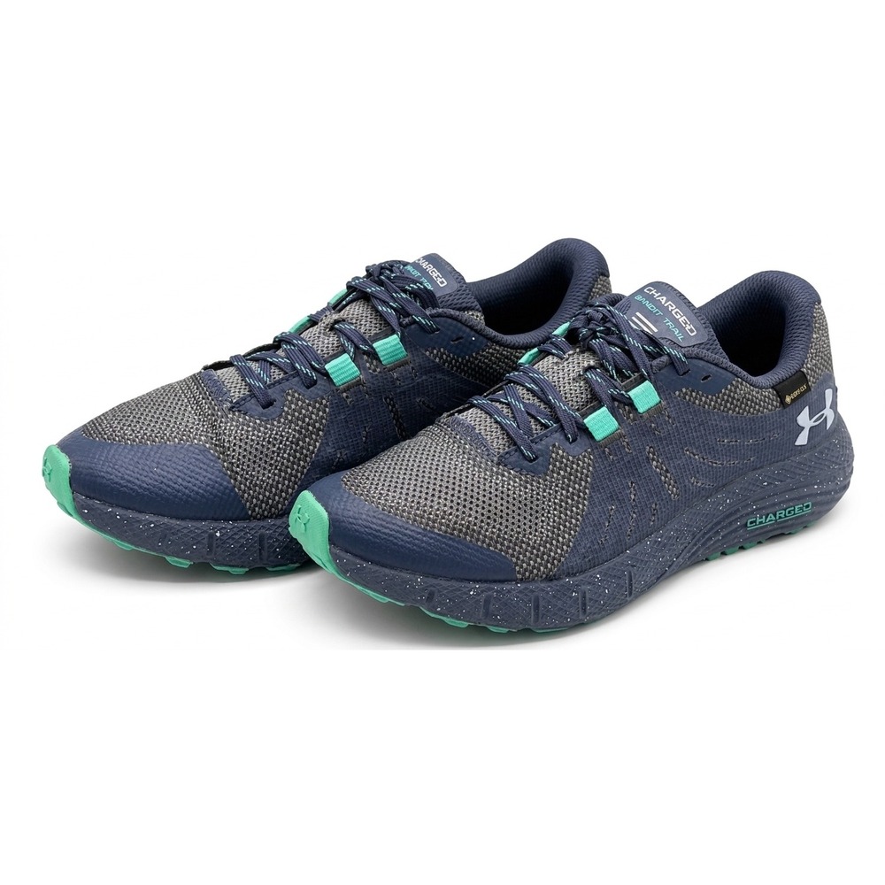 Under Armour Charged Bandit Trail Gore-Tex Women Size 7.5 Blue Teal Hiking Shoes